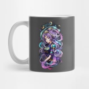 Wisdom of the Serpent: Enlightening AI Anime Character Art in Ophiuchus Mug